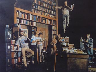 Kirby's Flying Ballets with Nina and Nick photographed by Neal Slavin at the Churchill Theatre, Bromley 1983