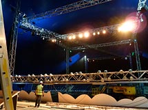 Ground support rig in big top